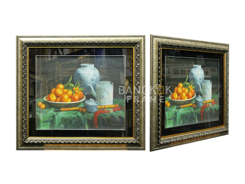 กรอบรูปภาพท้องพระโรงสมัยโบราณ